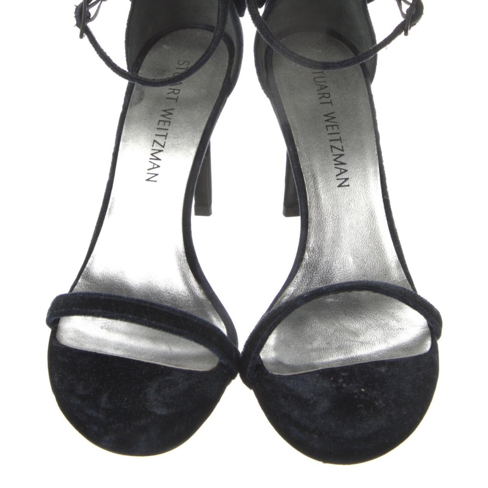 stuart weitzman velvet sandles